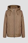 Barbara Lebek Women's Caramel Hooded Zip-Up Jacket | 10350062 image