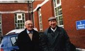 Terry Layton (b. 1920), former lecturer In Egineering and Technical Drawing, and Christy McCarthy (b. 1925), former lecturer In Motor Car Engineering image