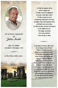 Irish / Celtic Memorial Bookmark - Code BMI004 image