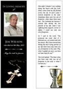 Religious Memorial Bookmark - Code BMR015