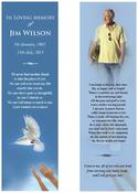 Religious Memorial Bookmark - Code BMR004