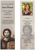 Religious Memorial Bookmark - Code BMR008