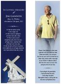 Religious Memorial Bookmark - Code BMR016