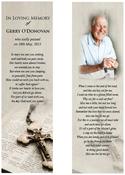 Religious Memorial Bookmark - Code BMR017