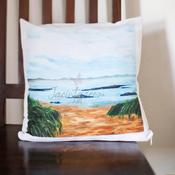 Cushion The White Shore/Ballyhiernan Bay, Fanad Co Donegal Ireland image
