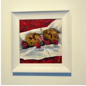 Oil Painting Raspberry Elegance