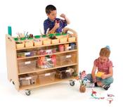 Help Yourself Trolley with Clear Totes