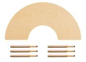 MultiTable, horse shoe, 193 cm, age 2-8, seats up to 6