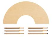 MultiTable, horse shoe, 193 cm, age 4-14+, seats up to 6