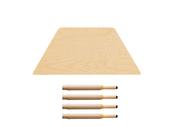 MultiTable, trapezoidal, 56 x 112 cm, age 2-8, seats up to 3