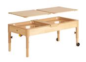 Large double sand and water table with tan pan image