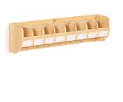 Compact Wall Cubbies with 8 hooks (130cm) image