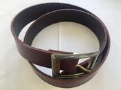 Maroon Leather Belt image