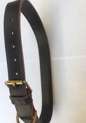Dark Brown Med/Large Strong Leather Dog Collar image