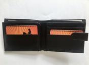 Neat Black Leather Multi Pocket Wallet image
