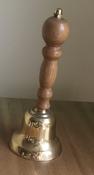 Brass Hand Bell with Light Wood Handle image