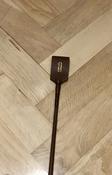 Brown Braided Riding Crop with Brown Leather Handle image