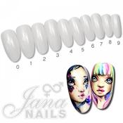 Nail Art Tips Oval 0-9 Size / 500pcs image