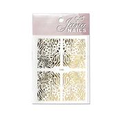 Nail stickers animal print No. 4 / gold