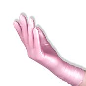 Pearl Pink Nitrile Gloves, Size M - 100 pcs/pack image
