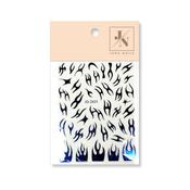 Race me! stickers No. 3 Metallic blue