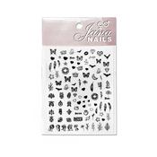 Nail stickers Jn #1 / black image