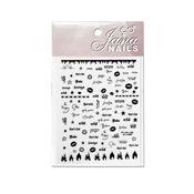 Nail stickers Jn #2 / black image