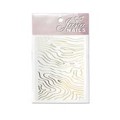 Nail stickers lines / gold