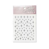 Nail stickers stars / silver image