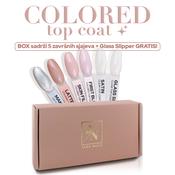 Colored Top Coat Box - 5 pcs + 1 Top Coat FREE