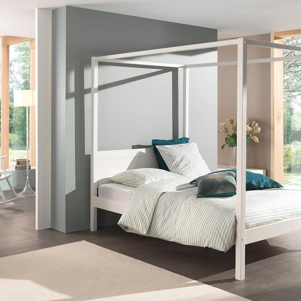 Vipack Pino Canopy Double Bed White in Cork GetLocal Ireland