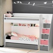 High sleeper with store fold out bed