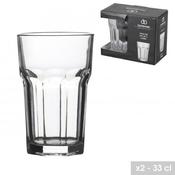 2 PACK VEGAS 33CL DRINKING GLASSES image