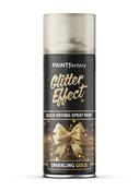 GOLD 400ML GLITTER EFFECT SPRAY PAINT image