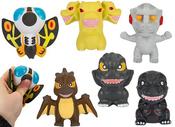 6 ASST. PU SQUISHY GODZILLA