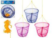 ASST. COLOURS CRAB NET WITH BAIT HOLDER