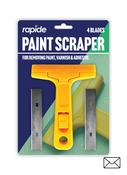 PAINT SCRAPER WITH 4 SPARE BLADES