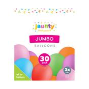 PACK OF 30 ASST. JUMBO BALLOONS image