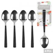 4 PACK STAINLESS STEEL DESSERT SPOONS image