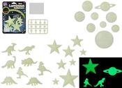 GLOW IN THE DARK 3 ASST. WALL STICKERS