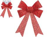 RED 22CM X 32CM GLITTER BOW image