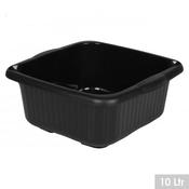SQUARE 10LTR PLASTIC BASIN