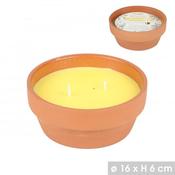 CITRONELLA CANDLE IN TERRACOTTA POT