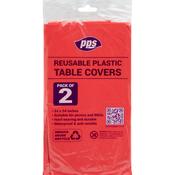 2 PACK RED 54" X 54" TABLE COVERS image