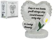 IN LOVING MEMORY DOUBLE HEART GRAVE MEMORIAL