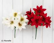 ASST. POINSETTIA BUSH WITH GLITTER CENTER image
