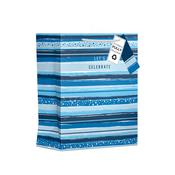 LARGE CELEBRATE STRIPES GIFT BAG image