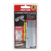 PACK OF 8 FLAT CONNECTOR BRACKETS