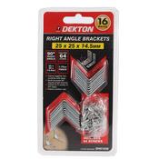PACK OF 16 RIGHT ANGLE BRACKETS