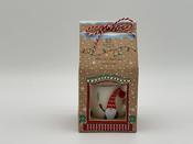 WINTER BERRIES 7CM X 8CM ELVES DECORATED GLASS CANDLE